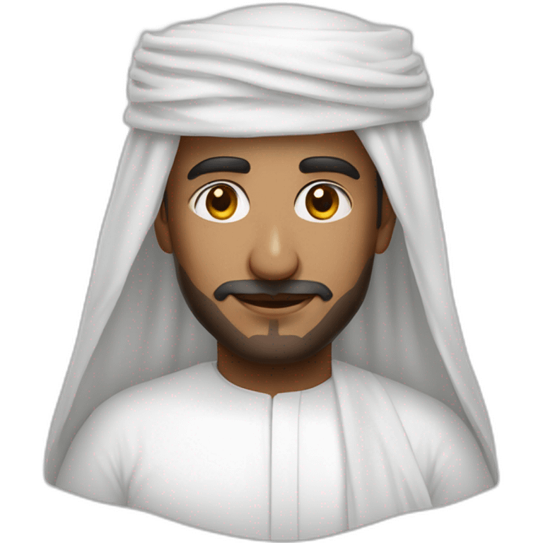 Man wearing omani musar and white cloth emoji