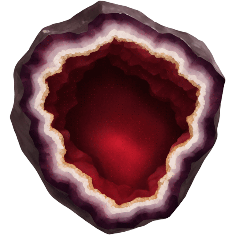 Dark Red Geode emoji