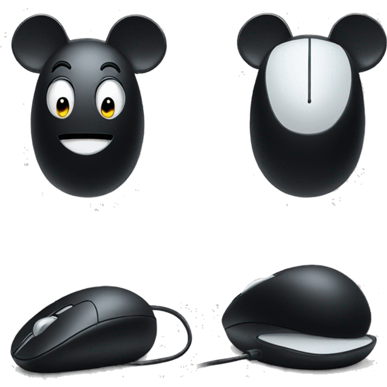 Black magic mouse emoji