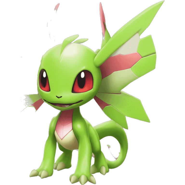 Cool Edgy Chibi Legendary Shiny Fakemon-Pokémon-Genesect-Flygon With Full Body Detailed High Quality emoji