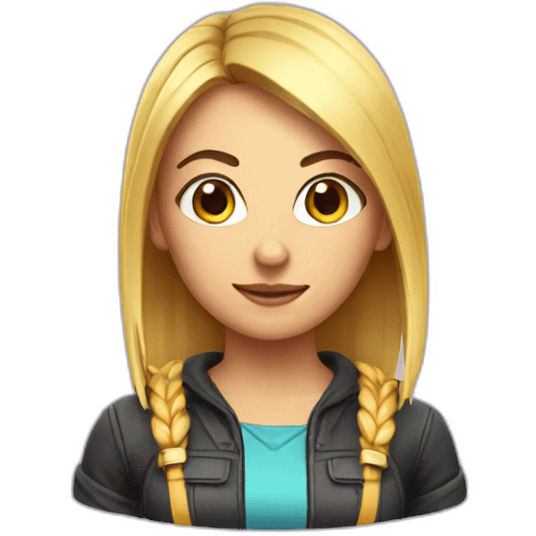 Game girl emoji