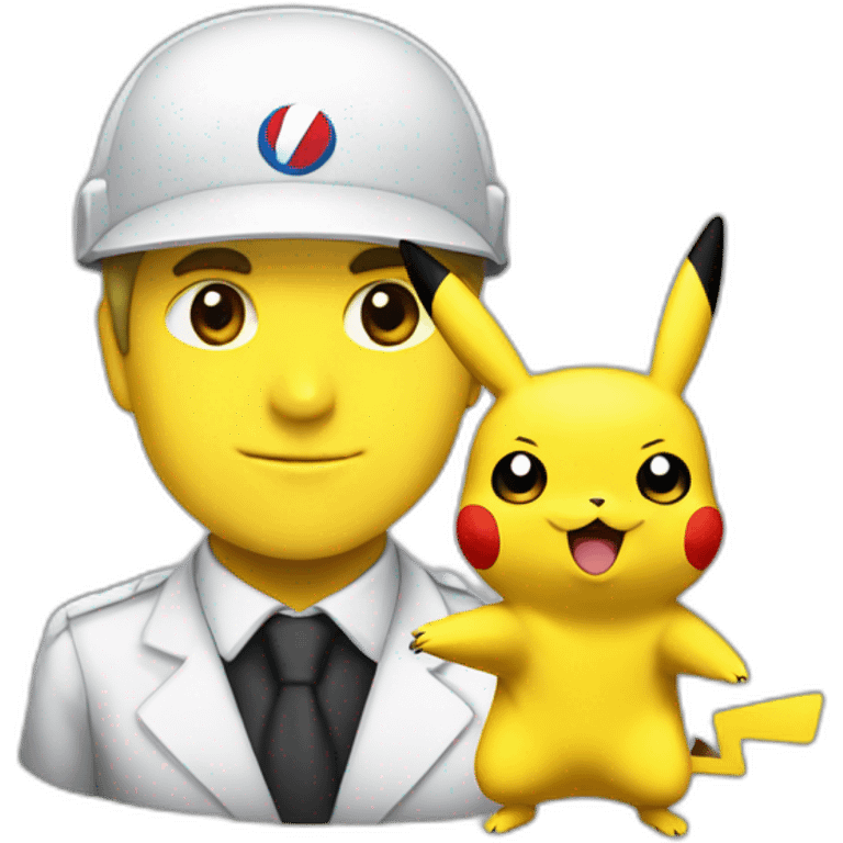 Pikachu Macron  emoji