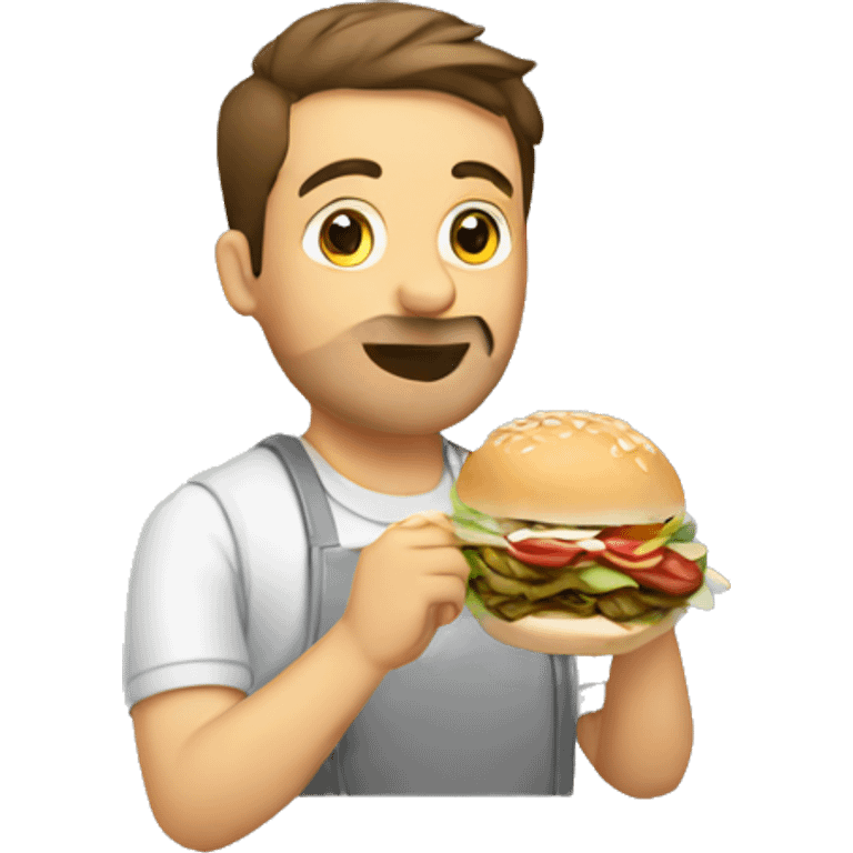 Guy eating a kebab emoji