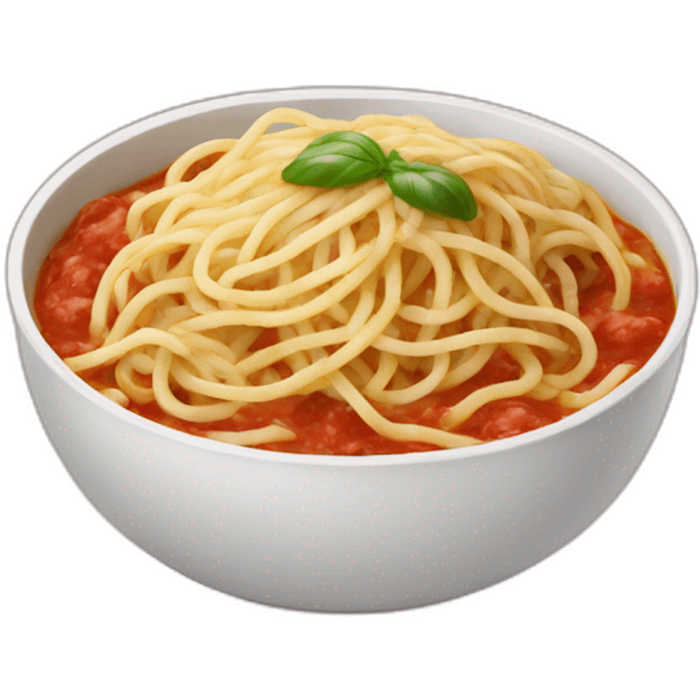 Spaghetti sauce blanche emoji