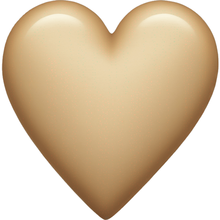 Beige heart  emoji