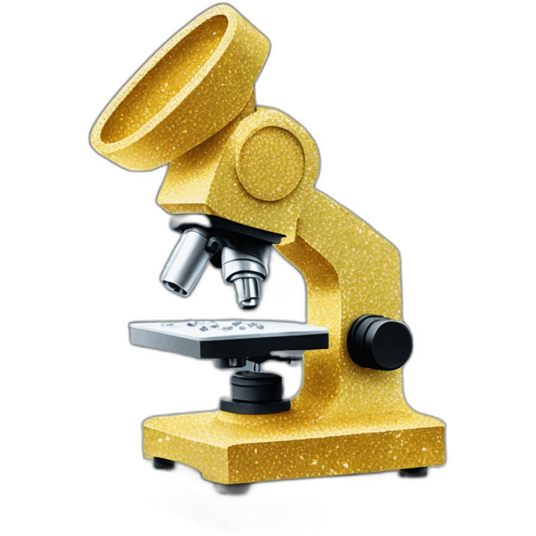 science microscope made of glitter emoji