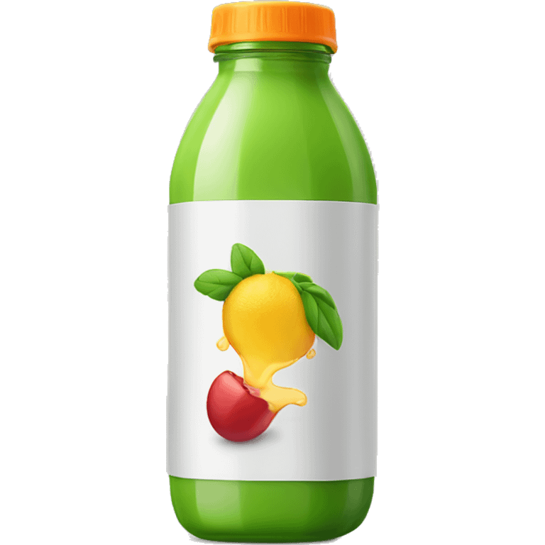 juice bottle with cap popping off emoji