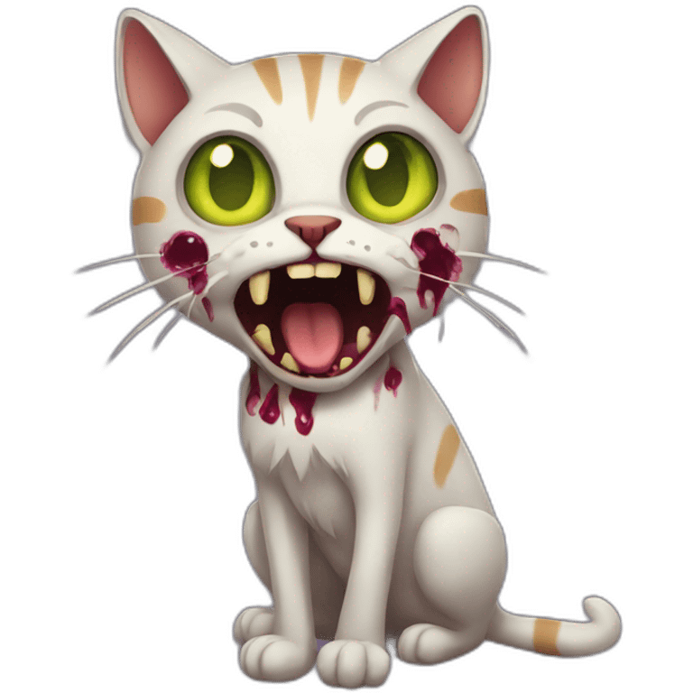 cat zombie emoji