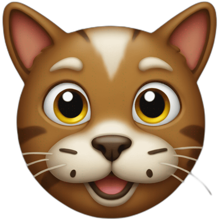 poo cat head emoji