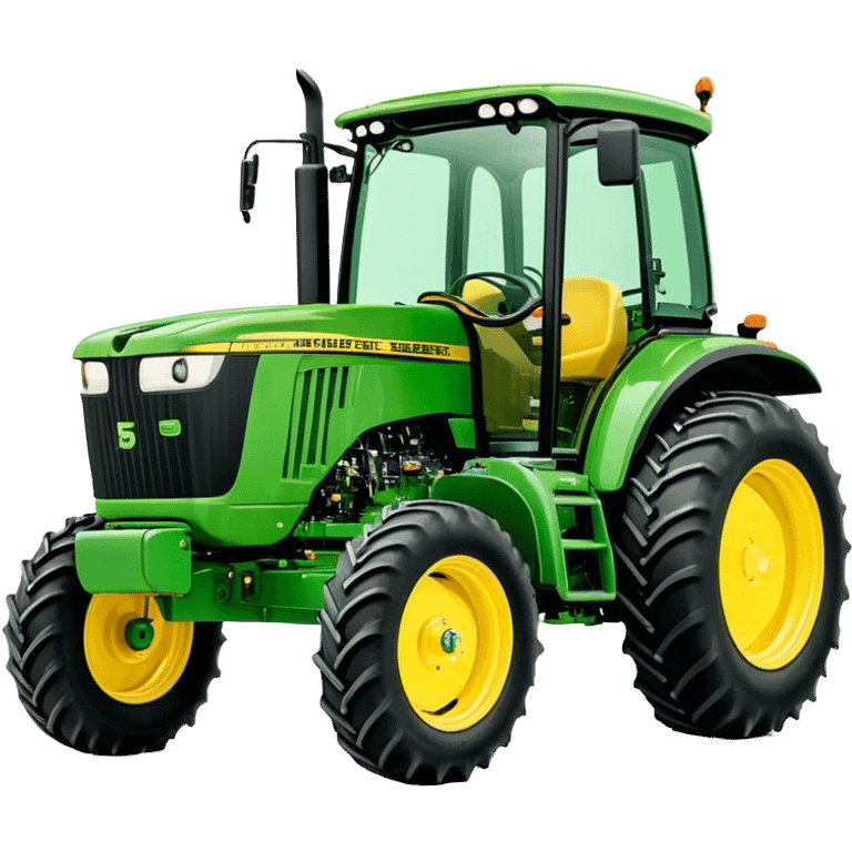 Tractor - John Deere 5055E (Model Year: 2021) (Iconic colour: Green with yellow) emoji