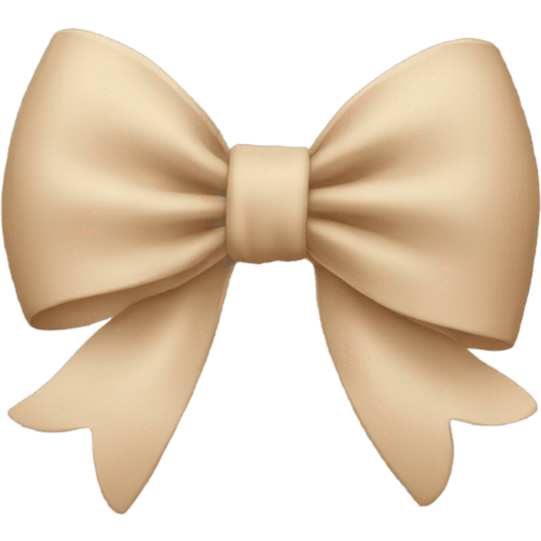 Beige bow emoji