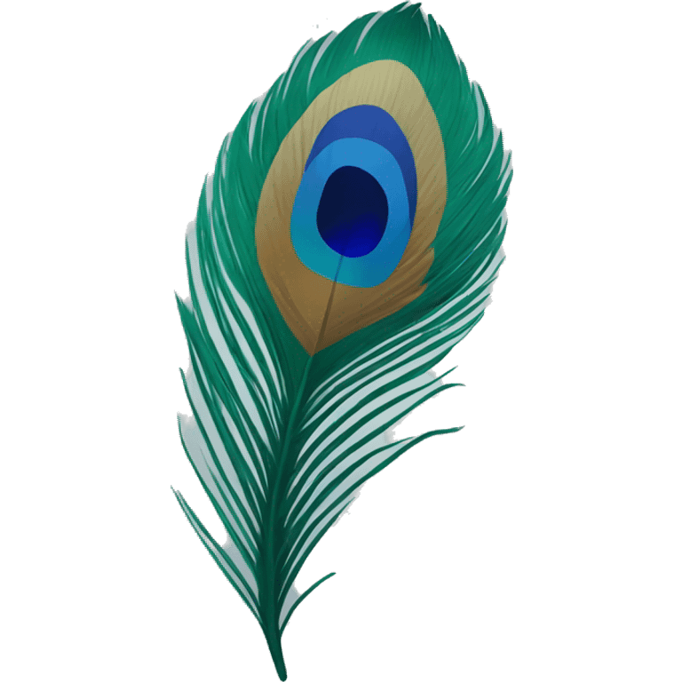 Peacock feather emoji