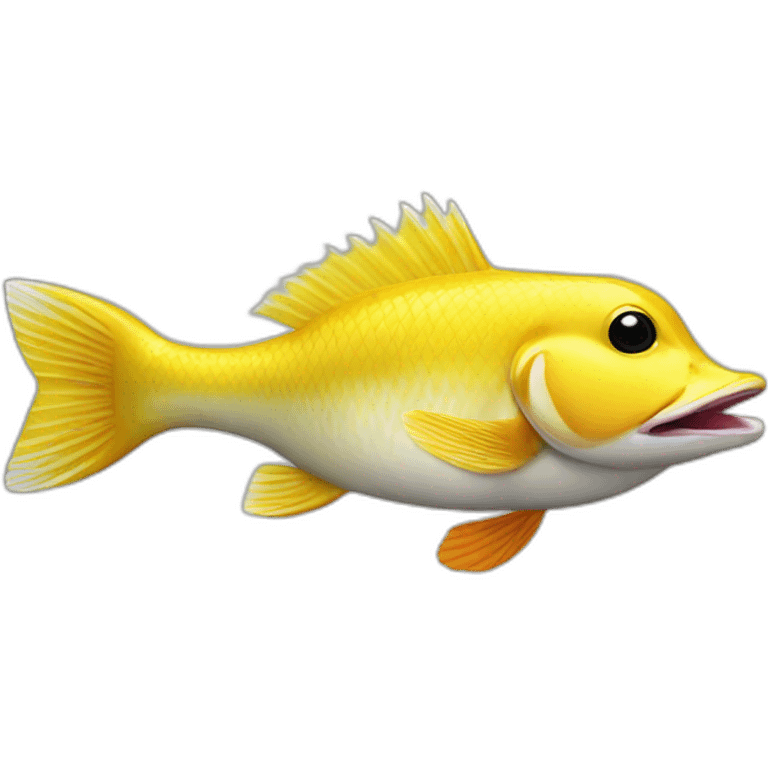 Duck fish hybrid emoji