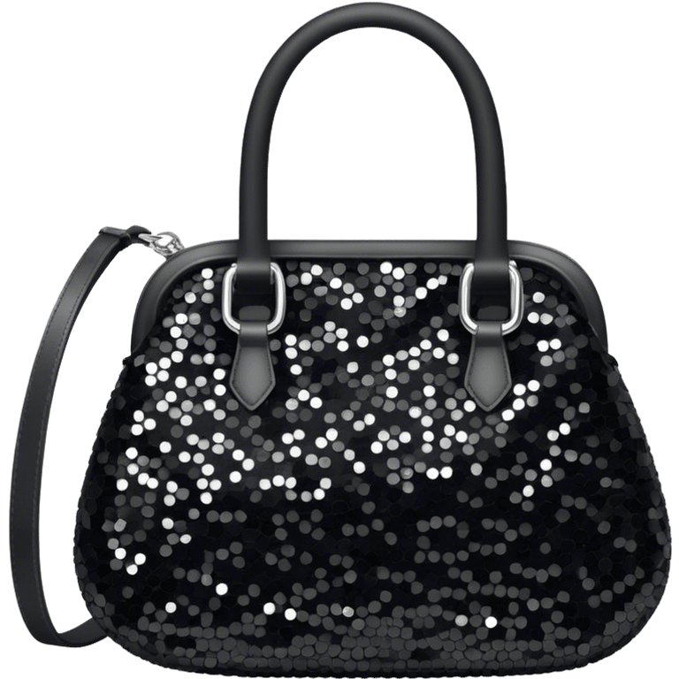 Black sequin bag emoji