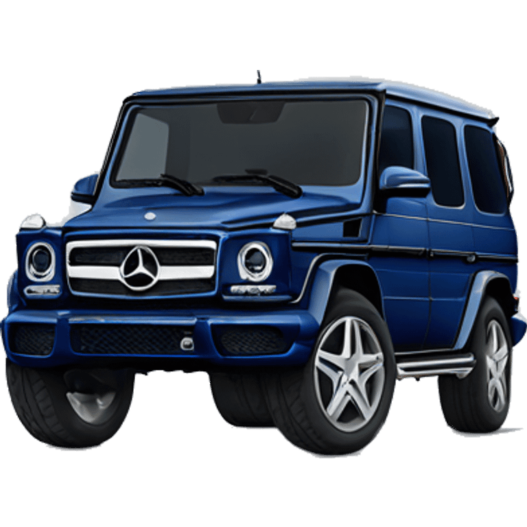 Navy blue Mercedes g wagon emoji