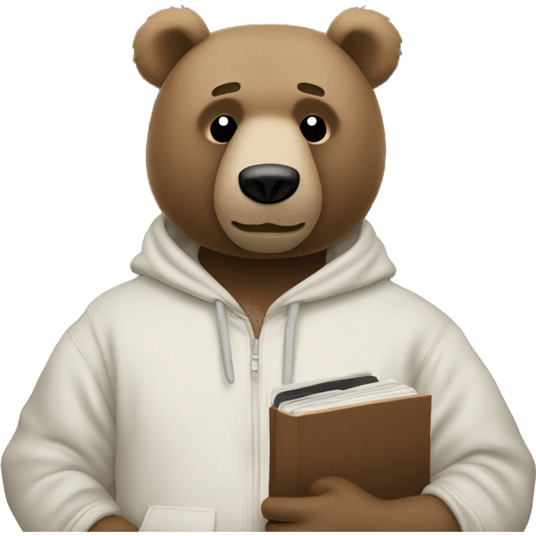 Kanye west bear holding album emoji