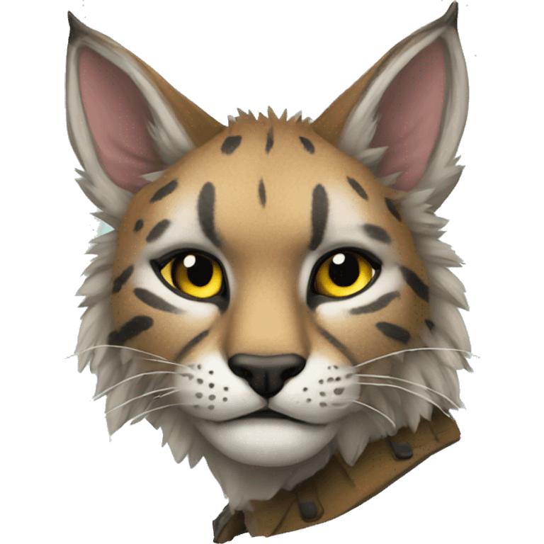 Anthro Punk Bobcat emoji