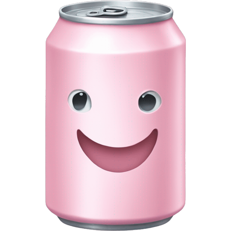 Blank pastel pink soda can emoji