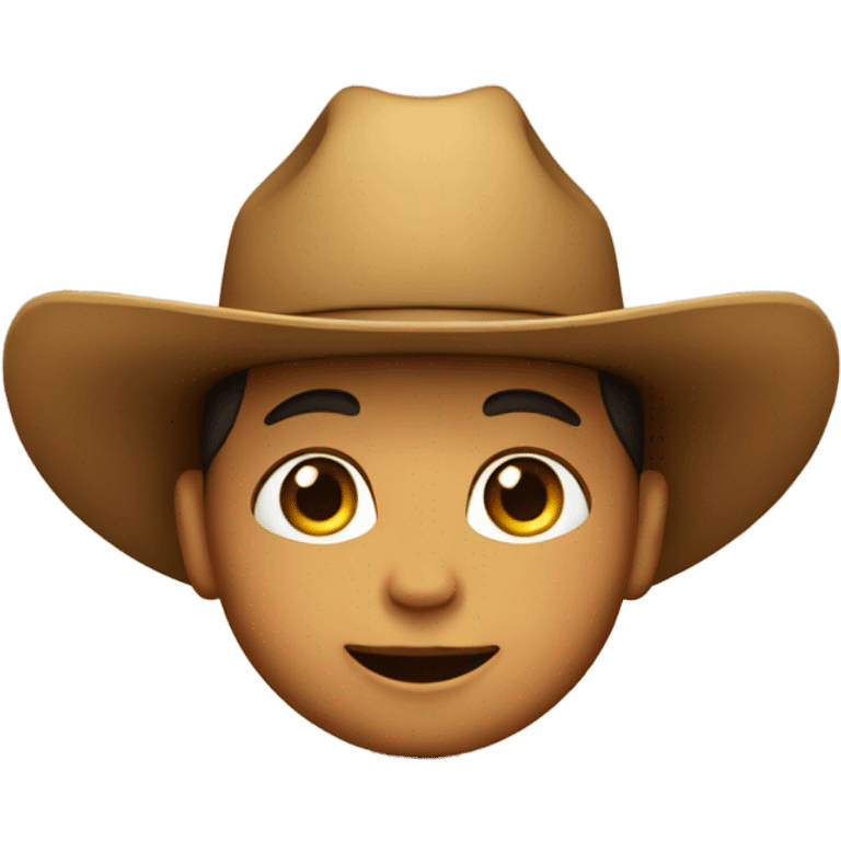 Baby wearing a cowboy hat  emoji