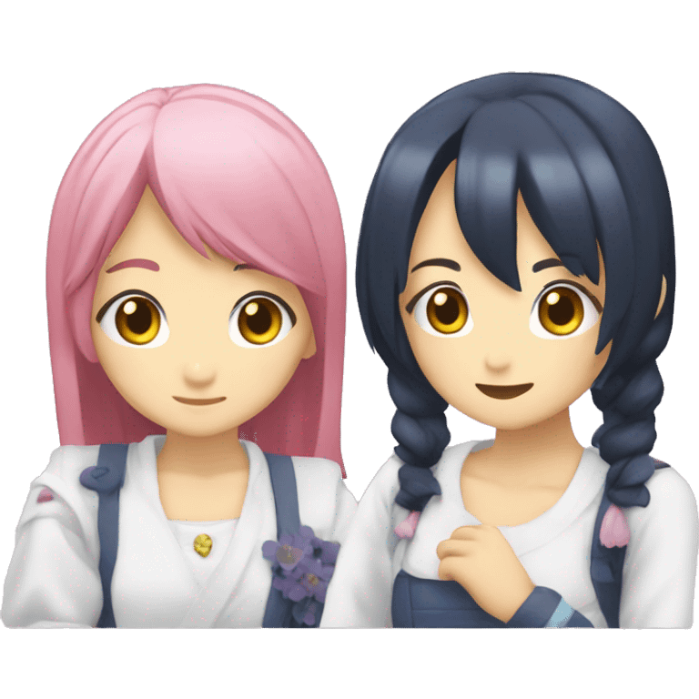 Kyoko sakura and sayaka miki emoji emoji