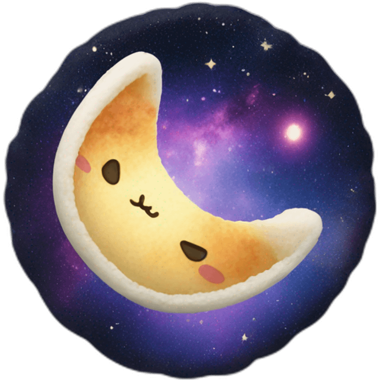 galaxy rice cake mochi cat emoji