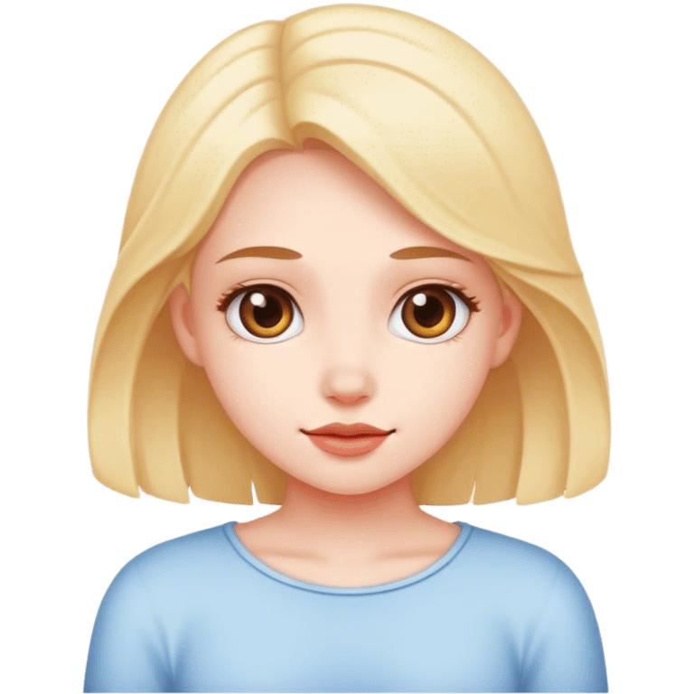 A cute girl emoji