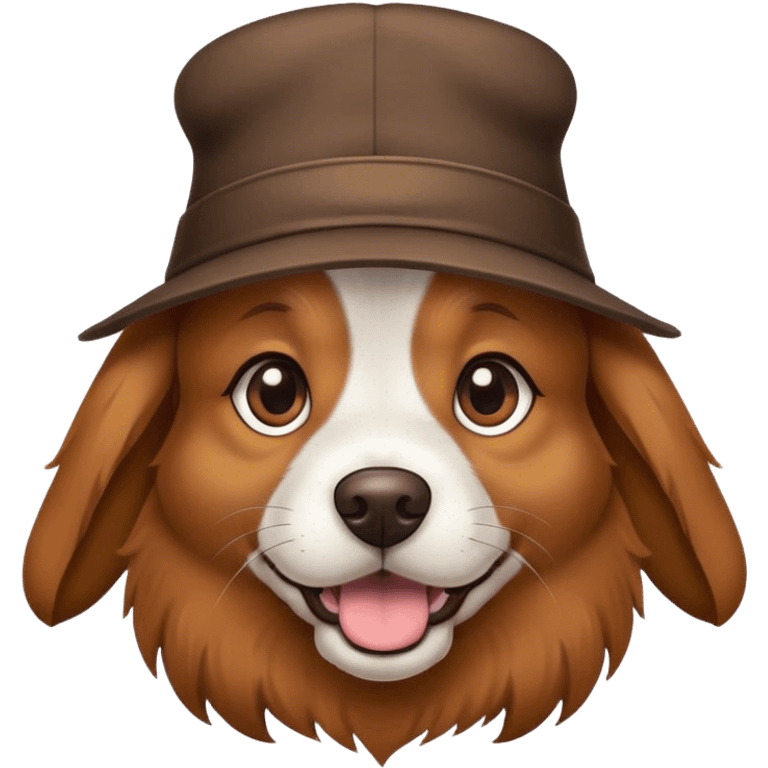 Dog wearing a hat  emoji