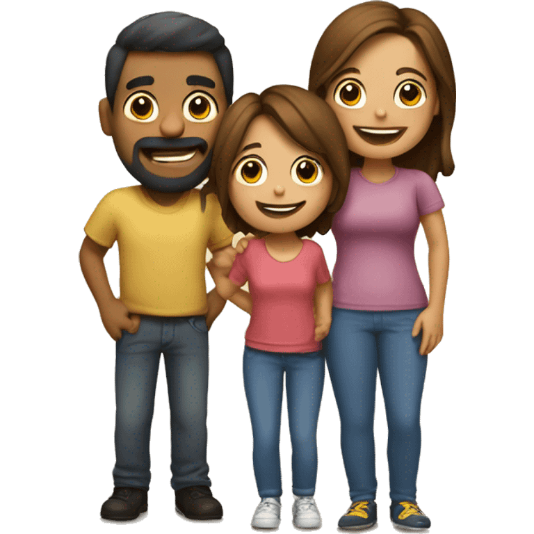 Feliz con mi familia  emoji