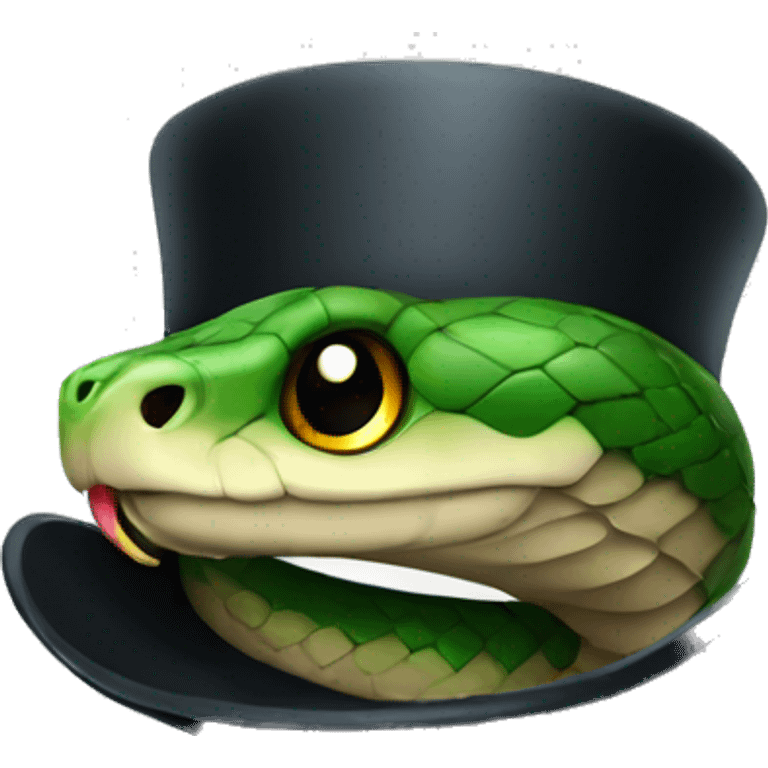 snake with tophat emoji