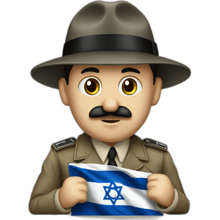 hitler avec un drapeau israël emoji