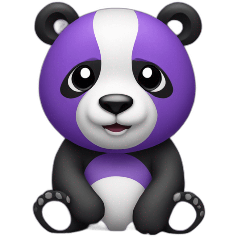 A purple panda emoji