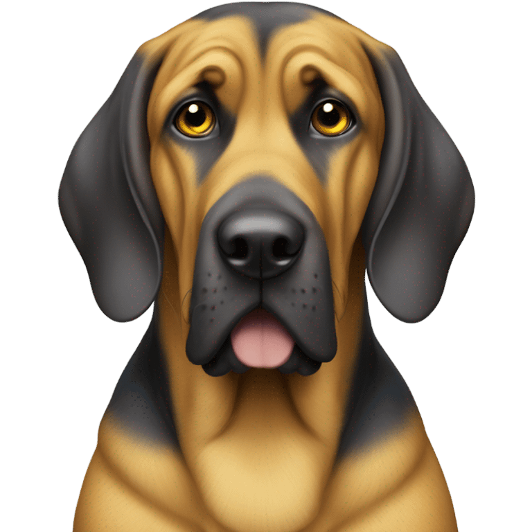 Good blue and yellow bloodhound  emoji