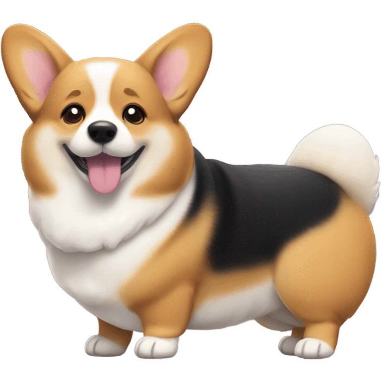 fat crossed eyed corgi emoji