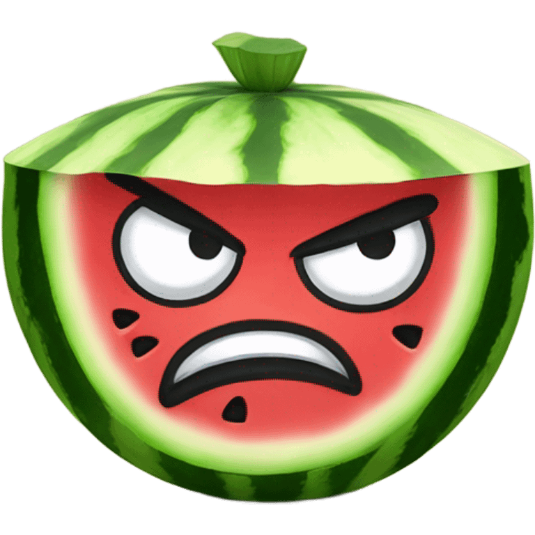 Angry Watermelon emoji