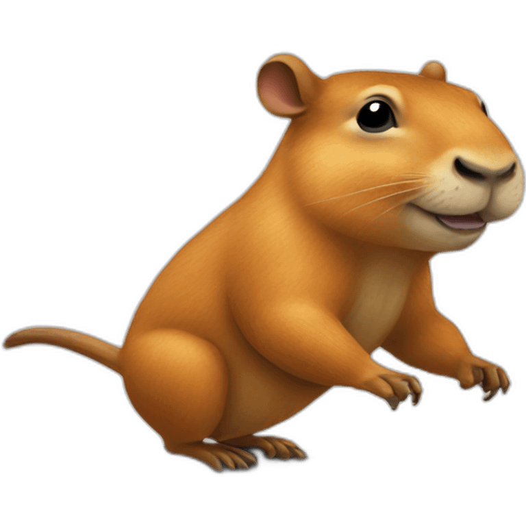 capivara riding skateboard emoji