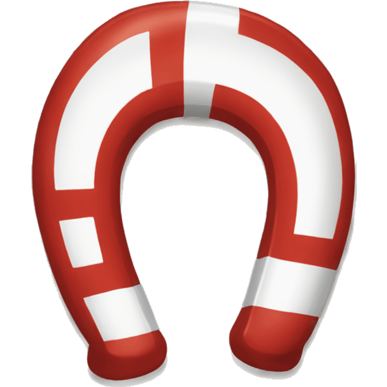 red and white horseshoe magnet emoji