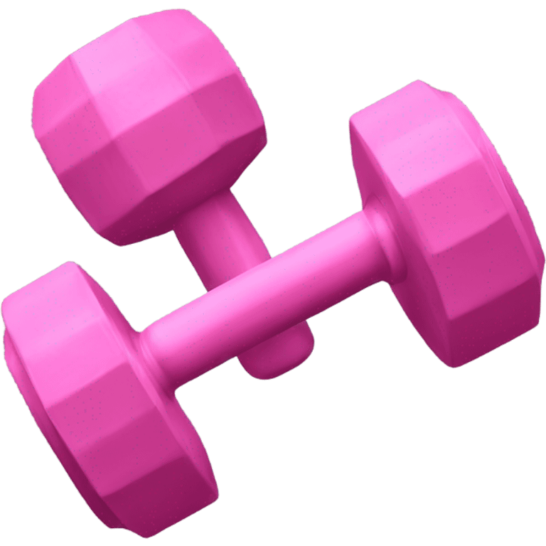 pink dumbells emoji