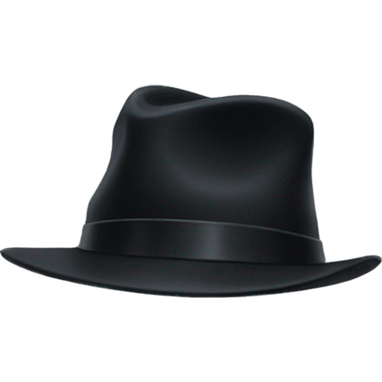 Winter black hat emoji