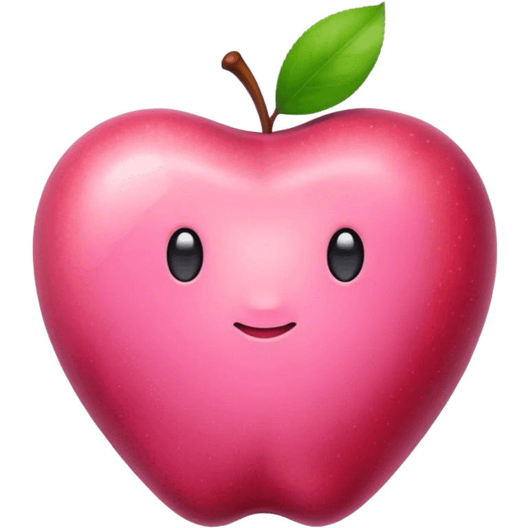 apple heart emoji pink emoji