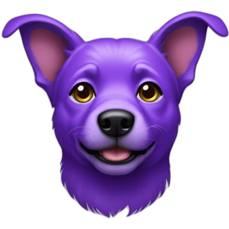 purple dog emoji