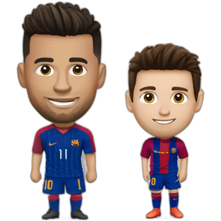 Ronaldo et Messi emoji