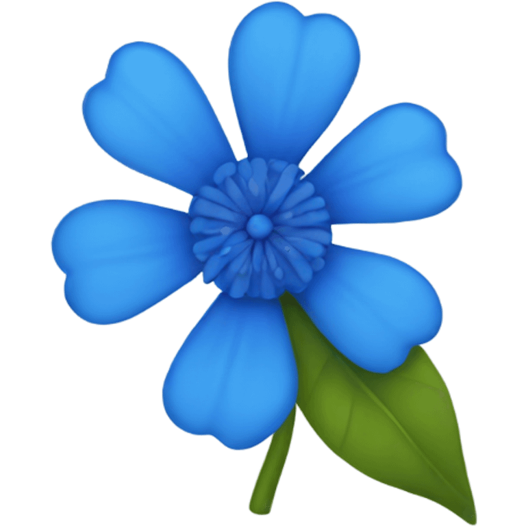 blue flower emoji