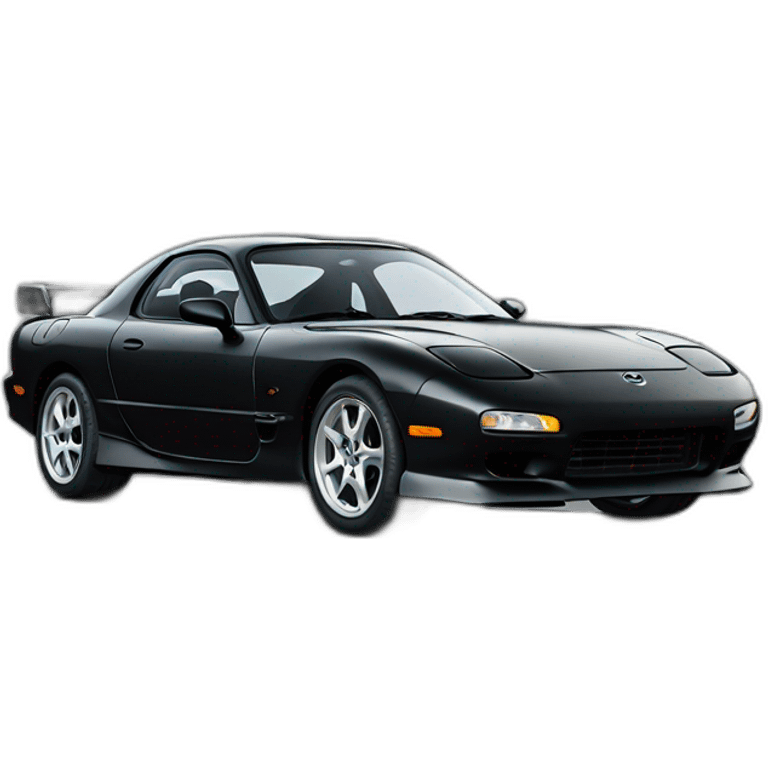 Mazda rx7 black emoji