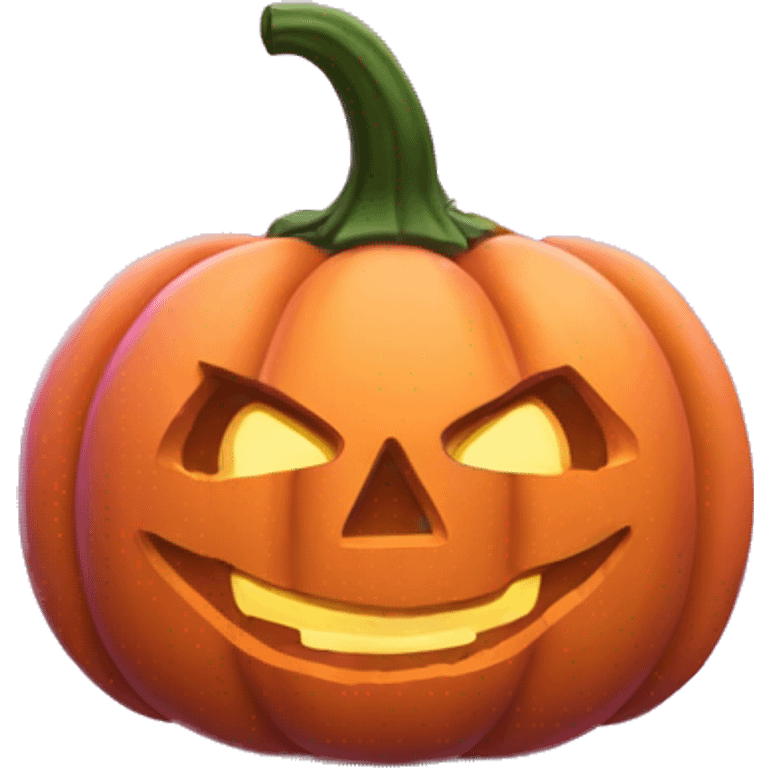 pink jack o' lantern emoji