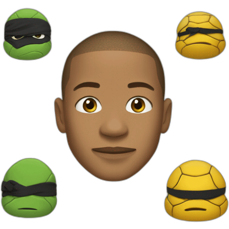 Mbappe en tortue ninja emoji