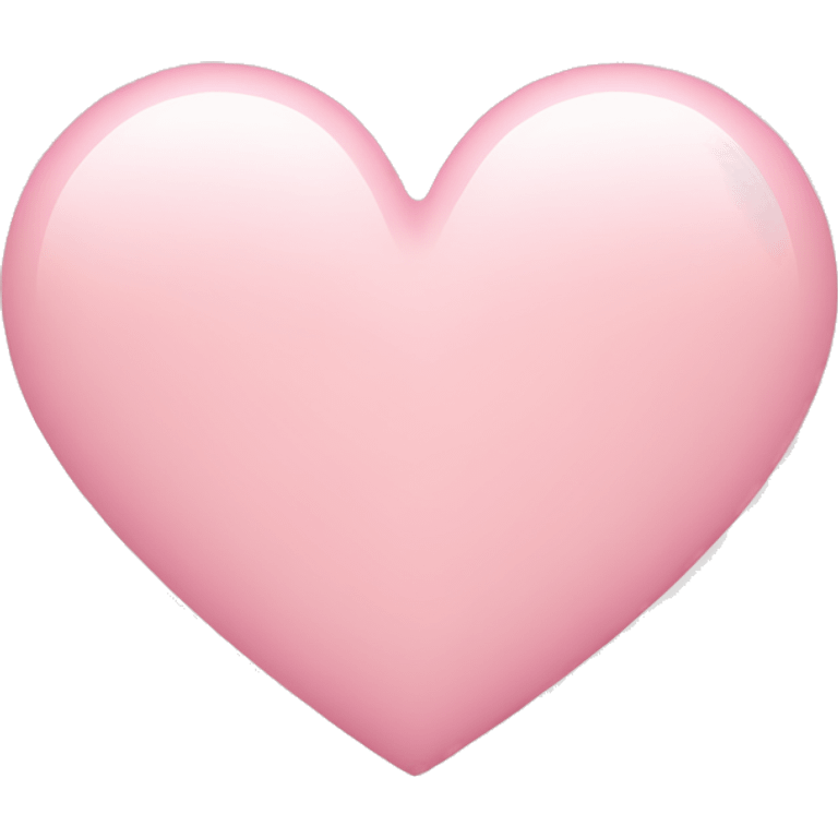 Light pink heart  emoji