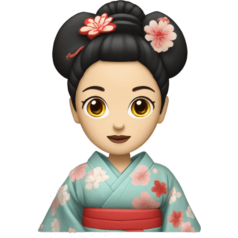 Geisha with kimono emoji