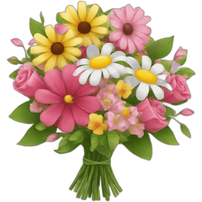 Beautiful flowers bouquet emoji