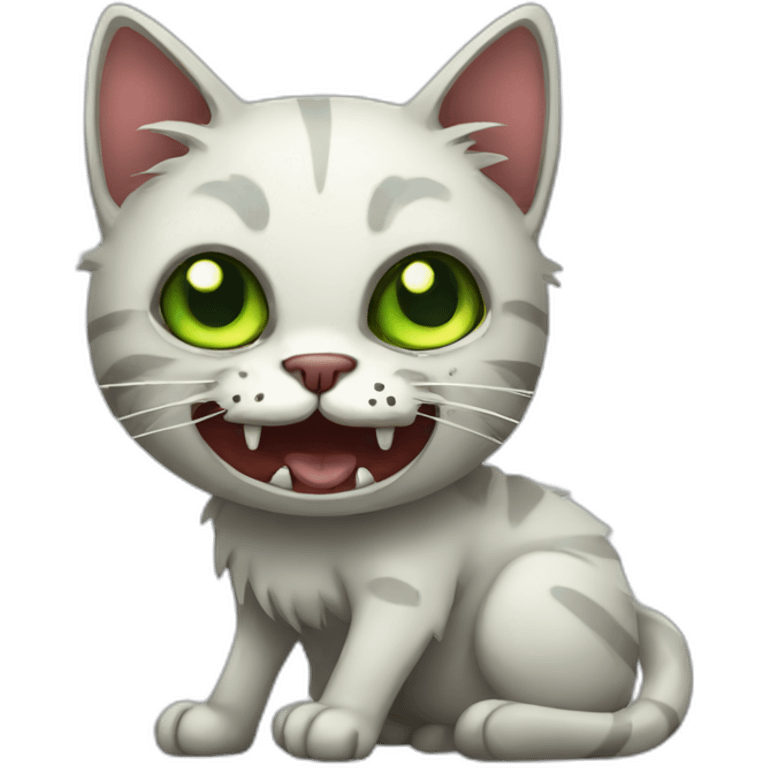 Zombie cat emoji