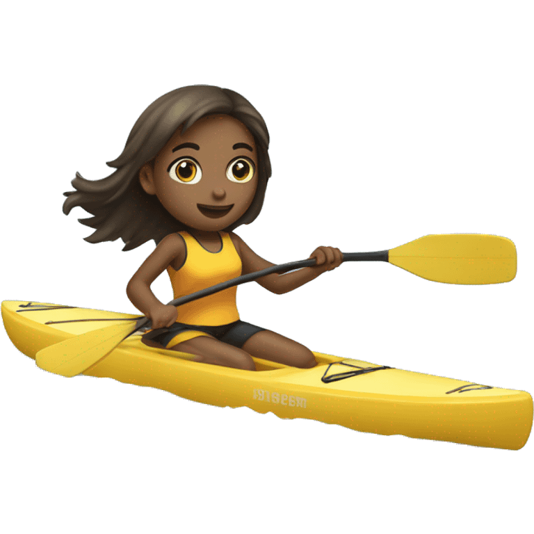 Girl paddle biard emoji